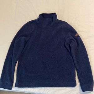 LL Bean Turtleneck Fleece Pullover, Navy, Sz. XS